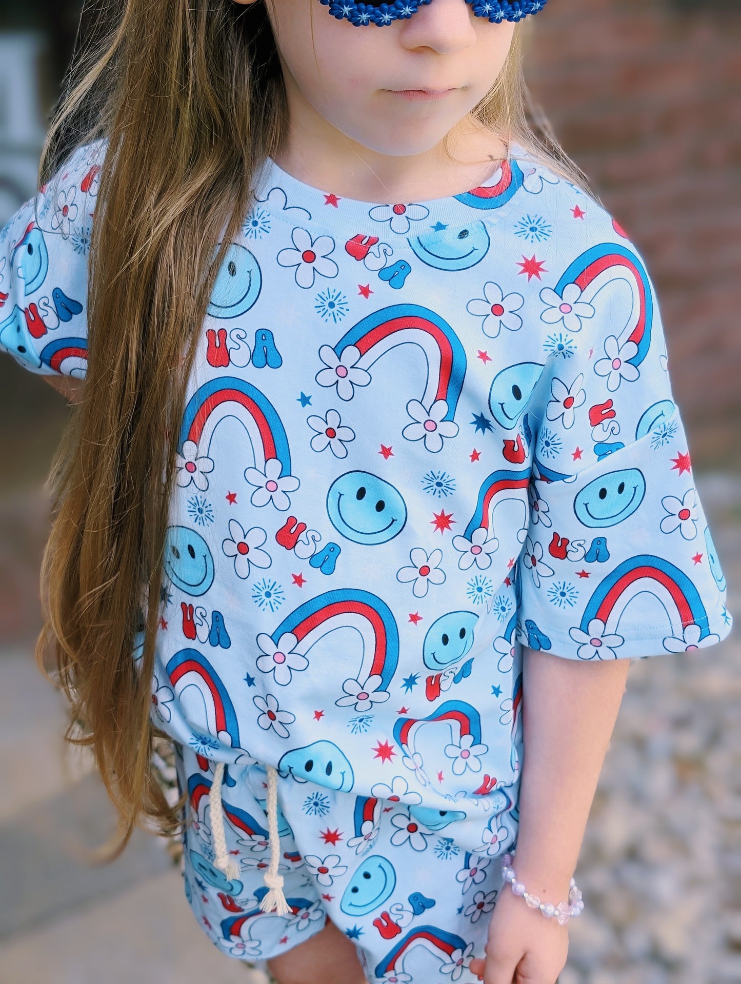 Miss USA Shorts Set