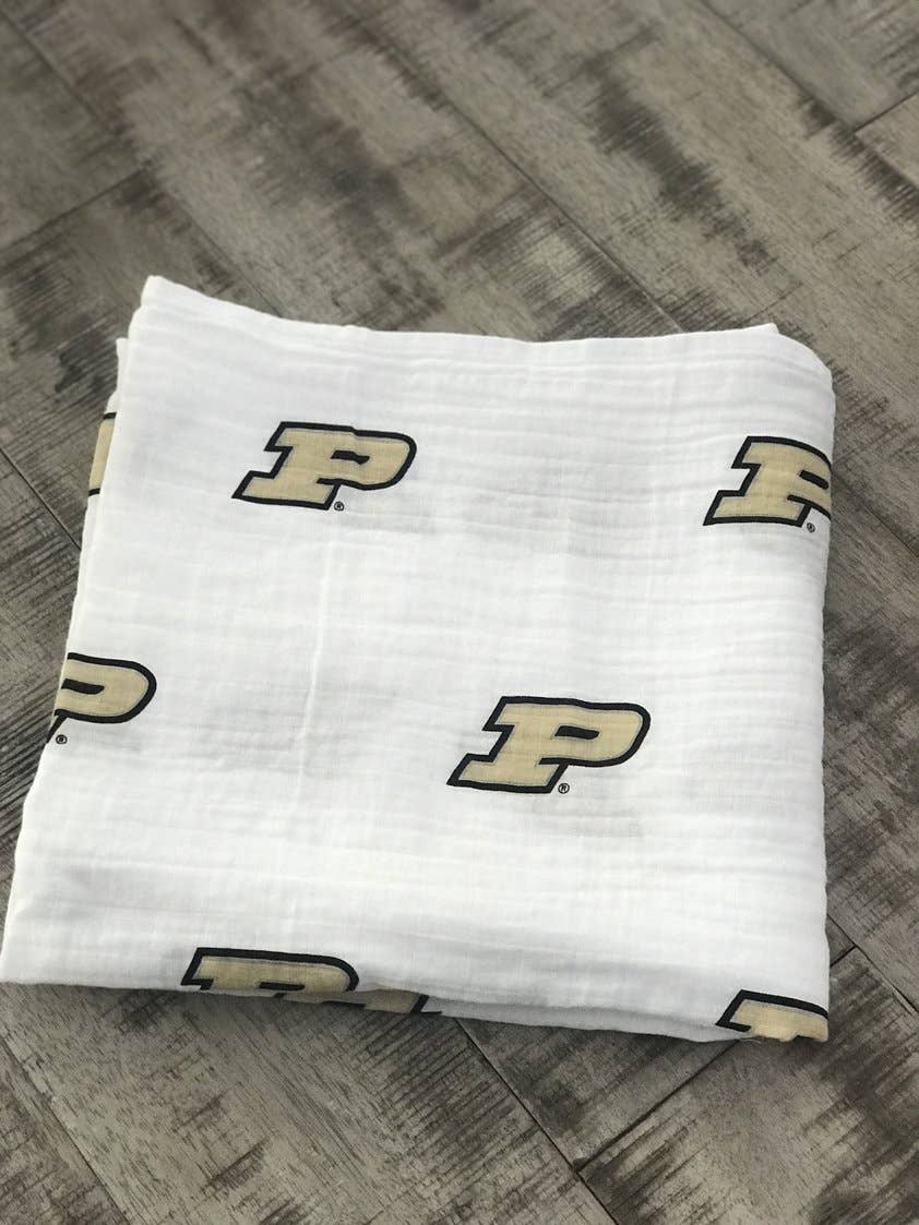 Purdue Muslin Swaddle Blanket