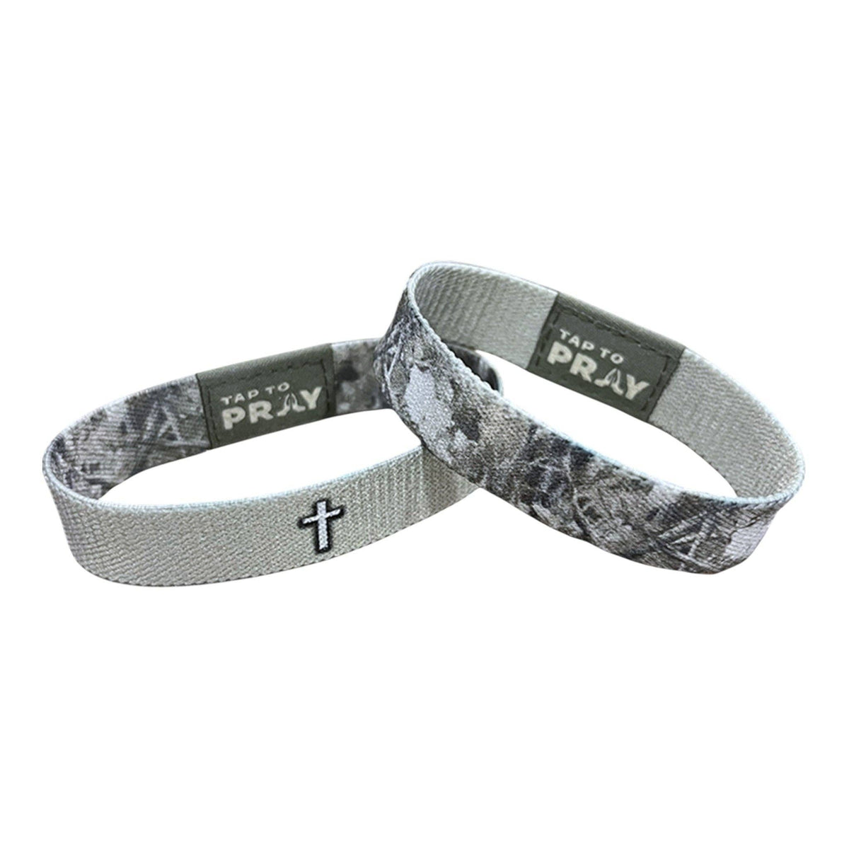 Tap To Pray® Wristband | Forest Camo Smoke