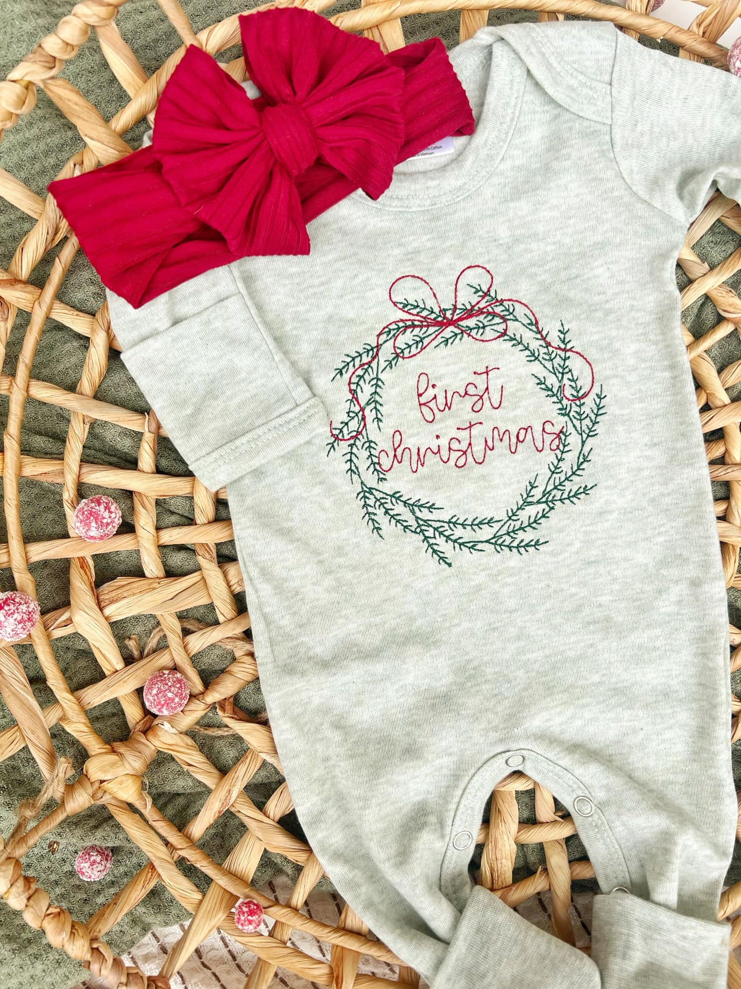First Christmas Romper