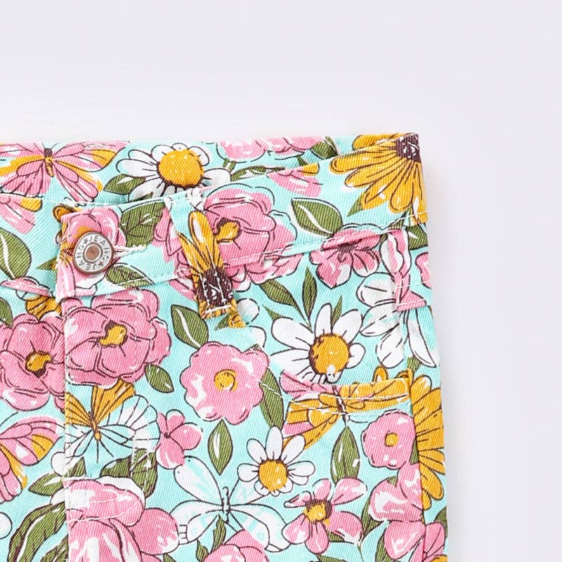 Flower Denim Bells