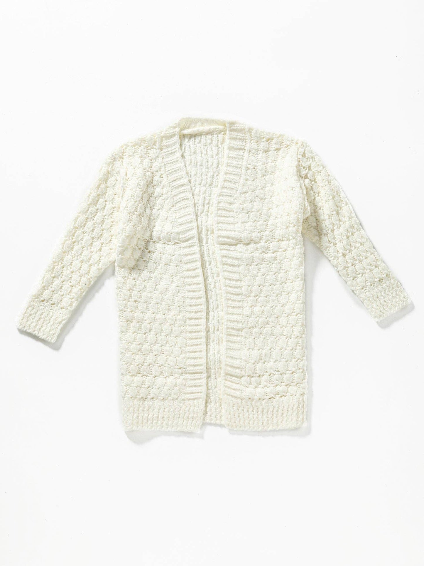 White Puff Cardigan