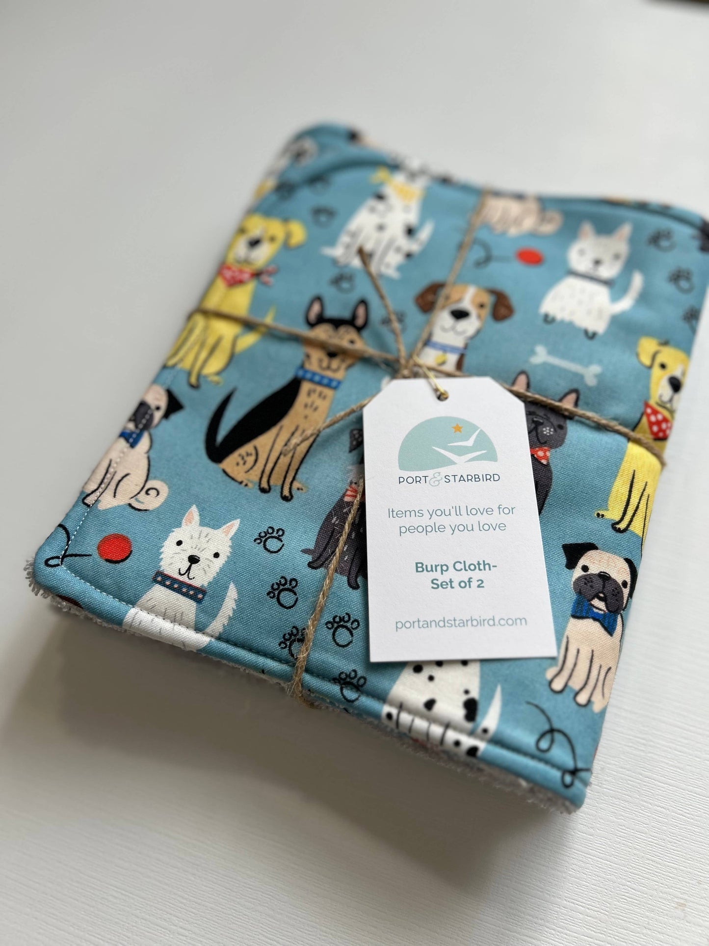 Burp Cloth Set | Dapper Dogs