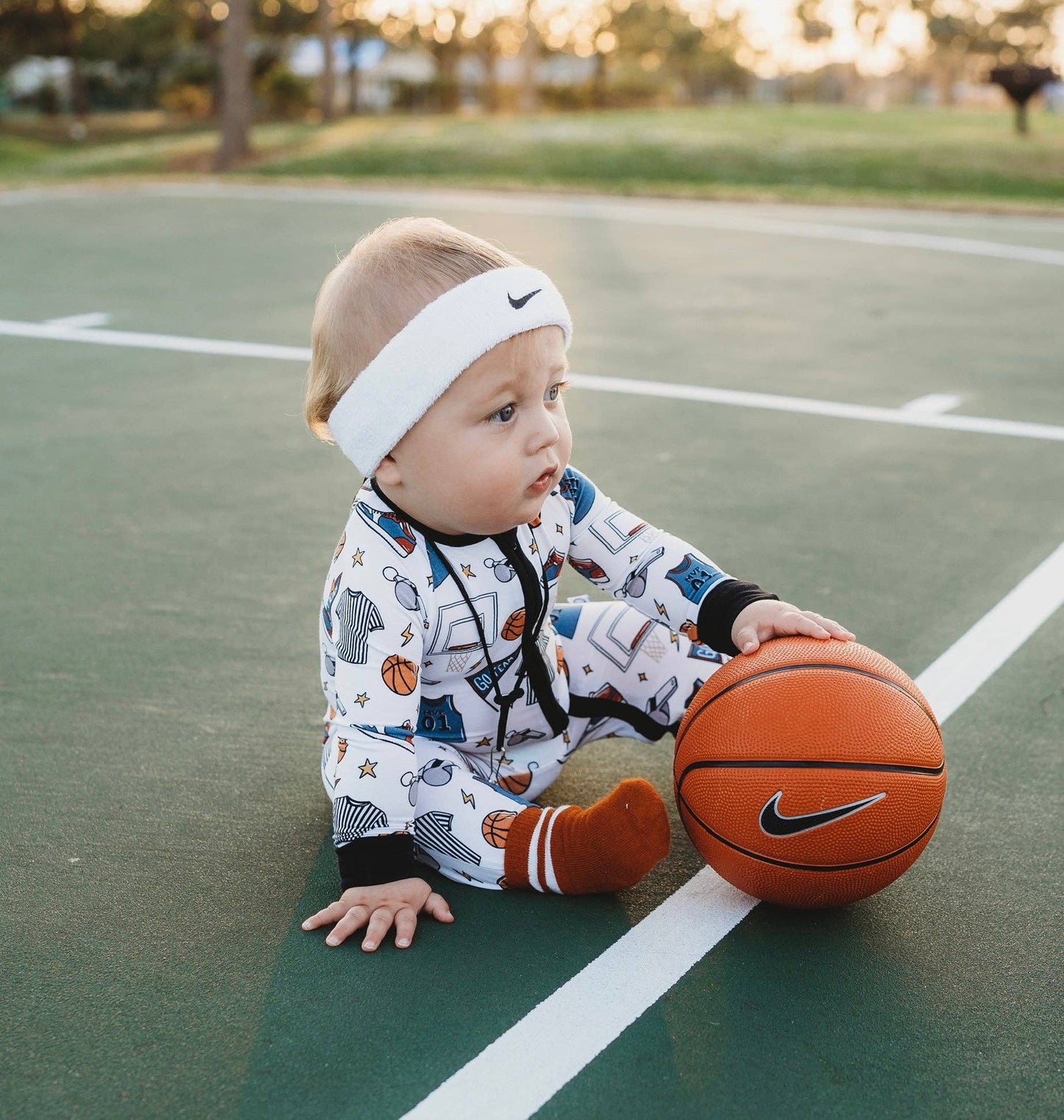 Hoops Bamboo Sleeper