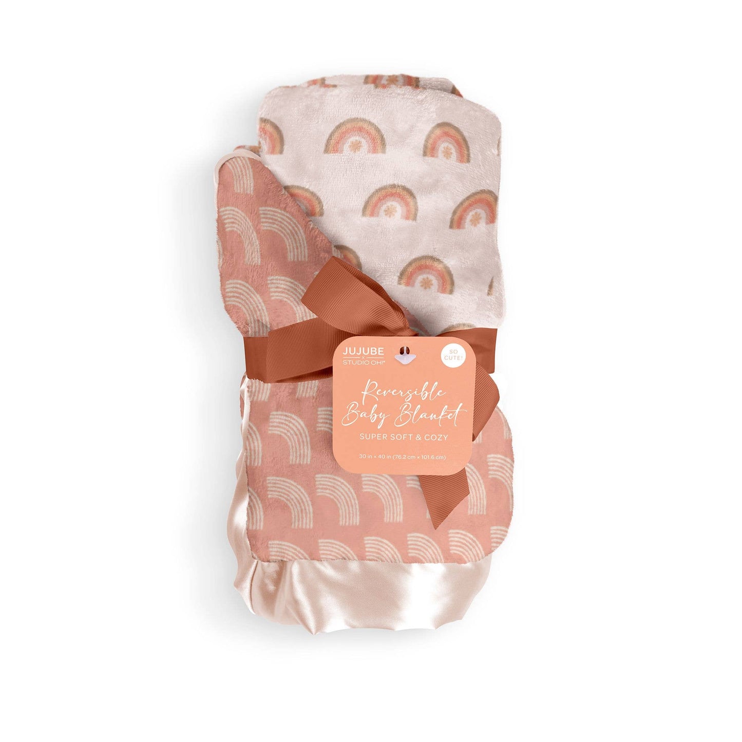 Rainbow Reversible Baby Blanket