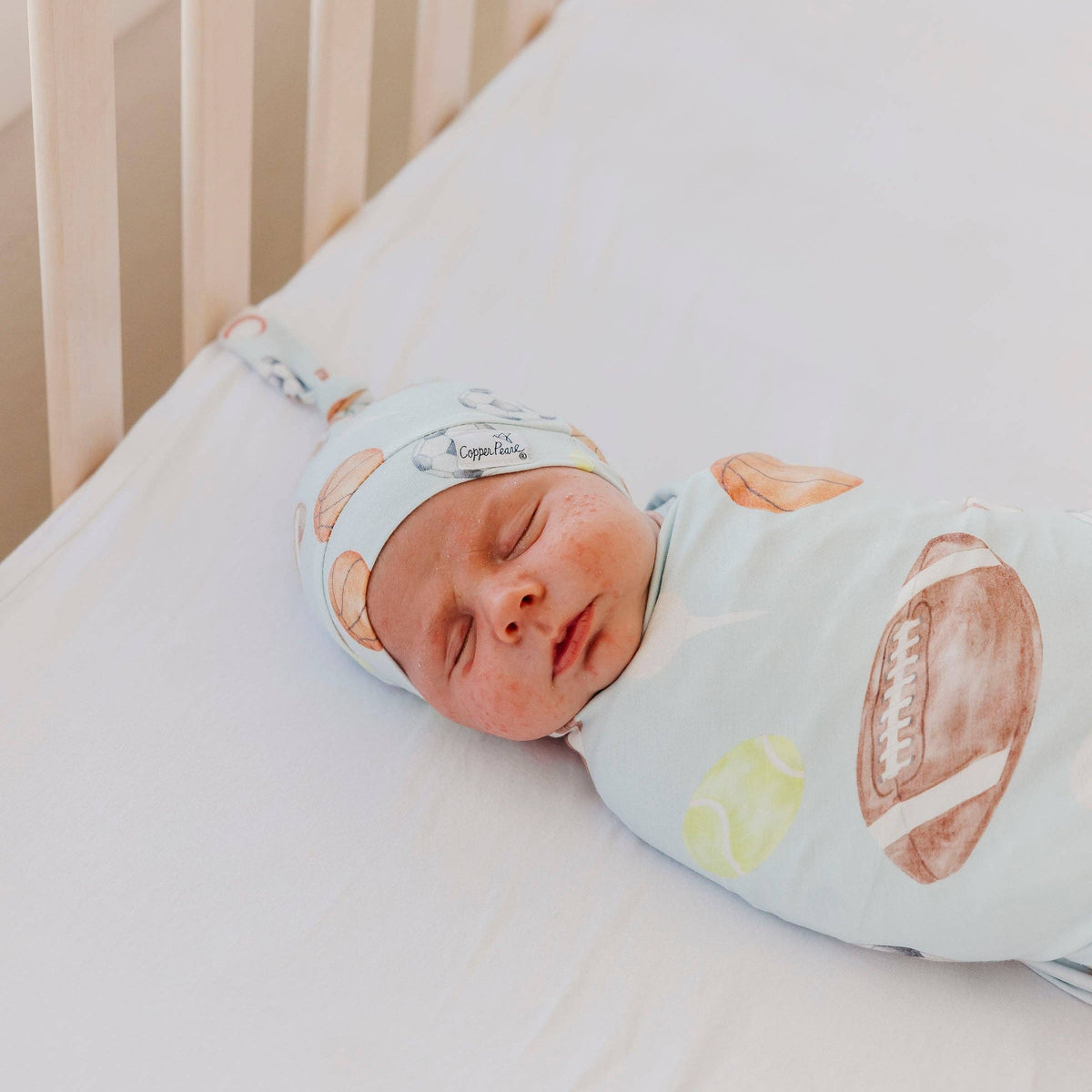 Knit Swaddle Blanket | Sports Medley