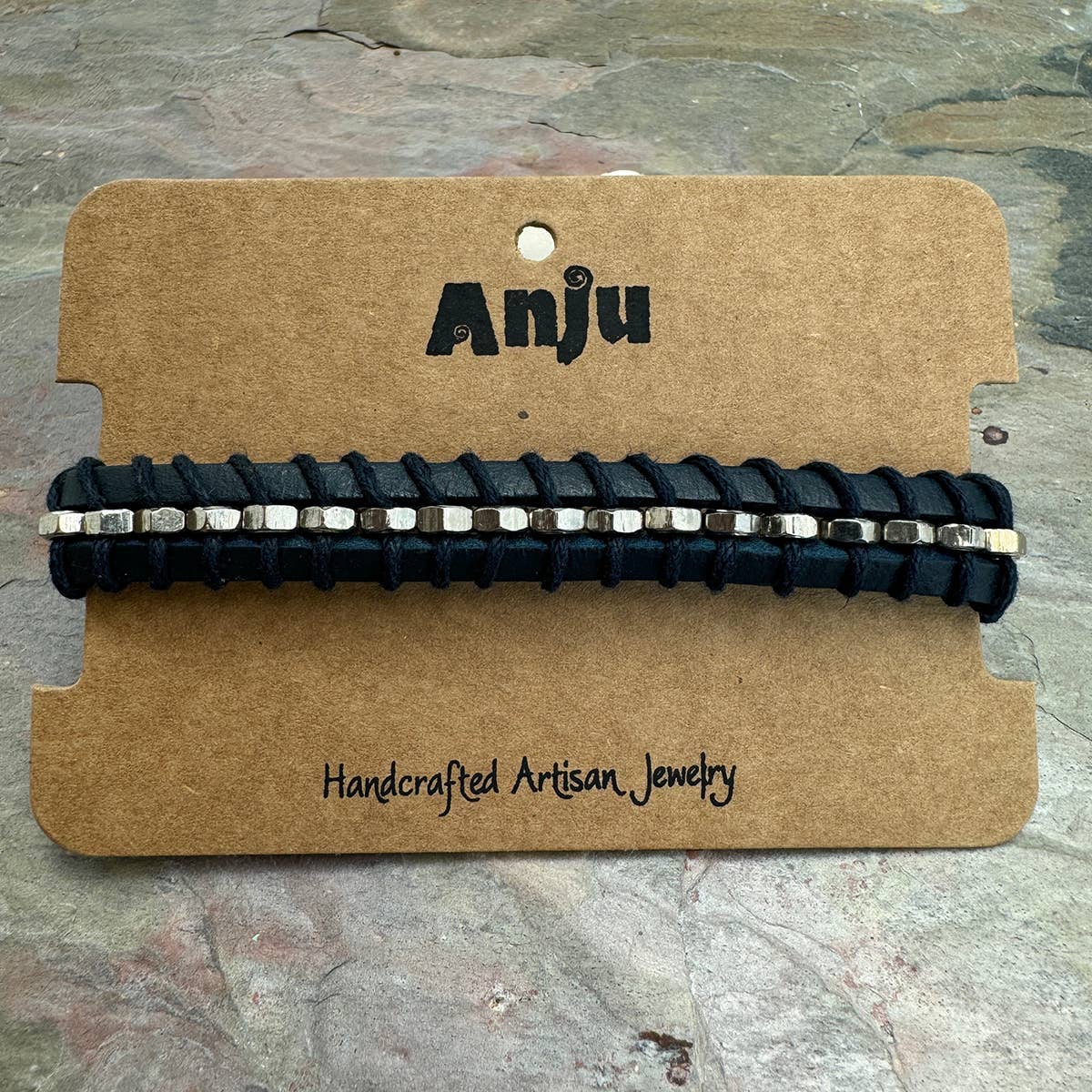 Mens Leather Bracelet | Nautical