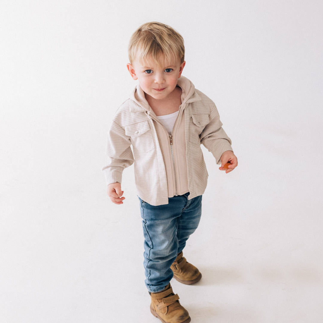 Khaki Hooded Jacket | Child