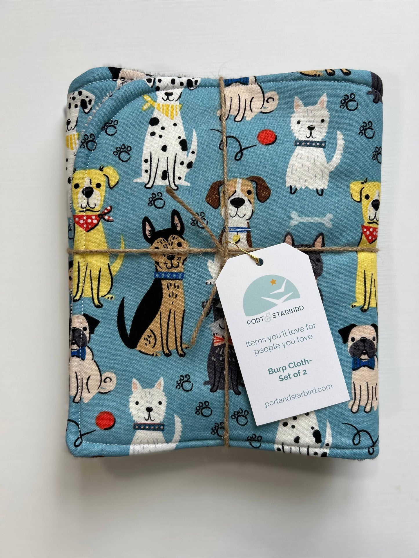 Burp Cloth Set | Dapper Dogs