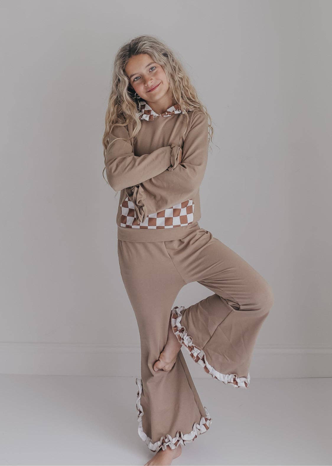 Checkered Pocket Lounge Set