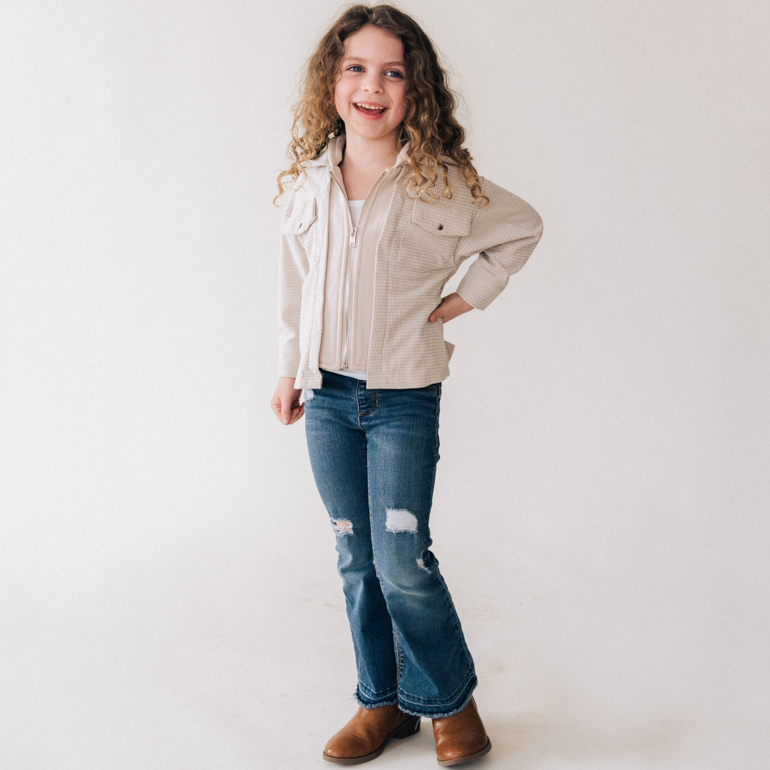 Khaki Hooded Jacket | Child