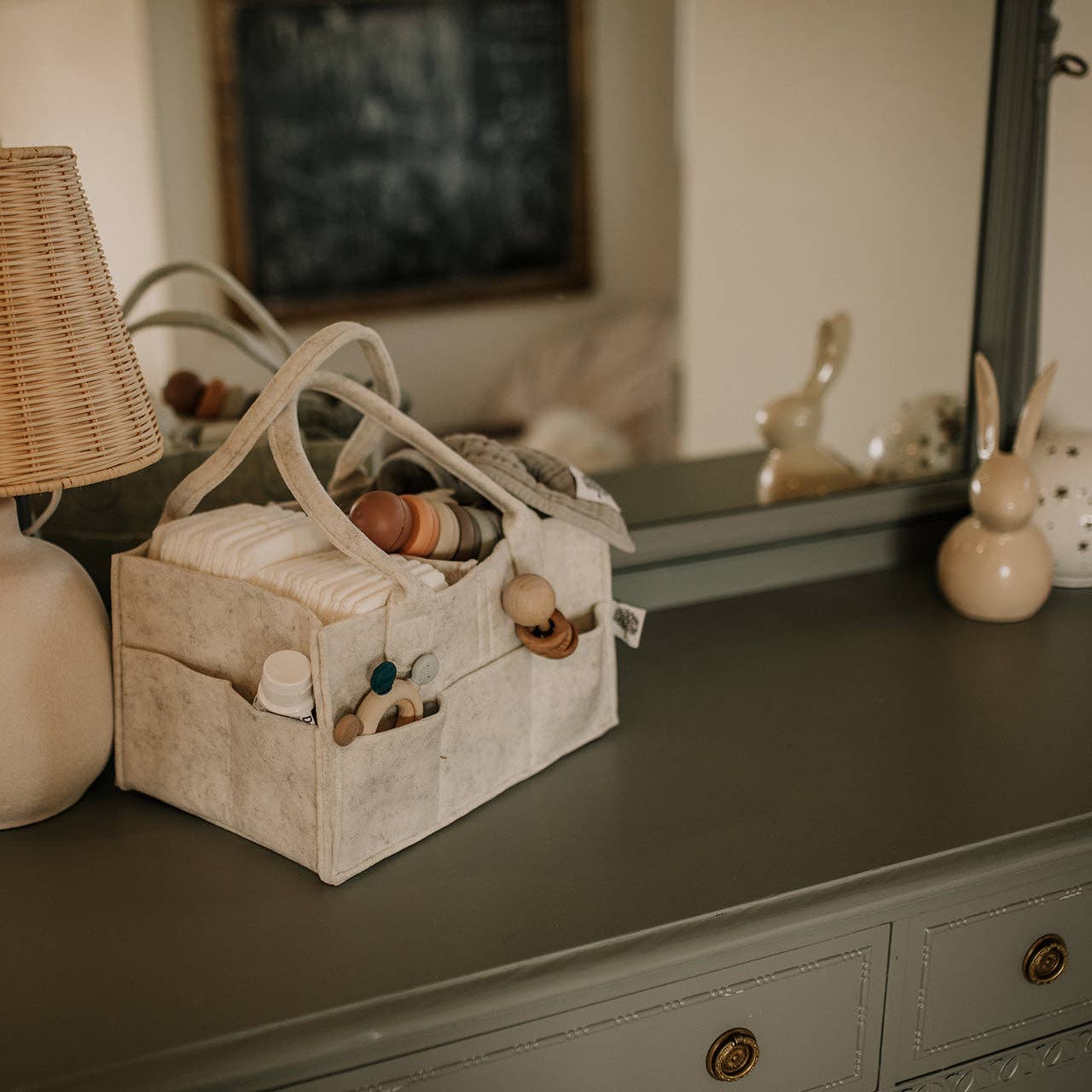 Diaper Caddy | White