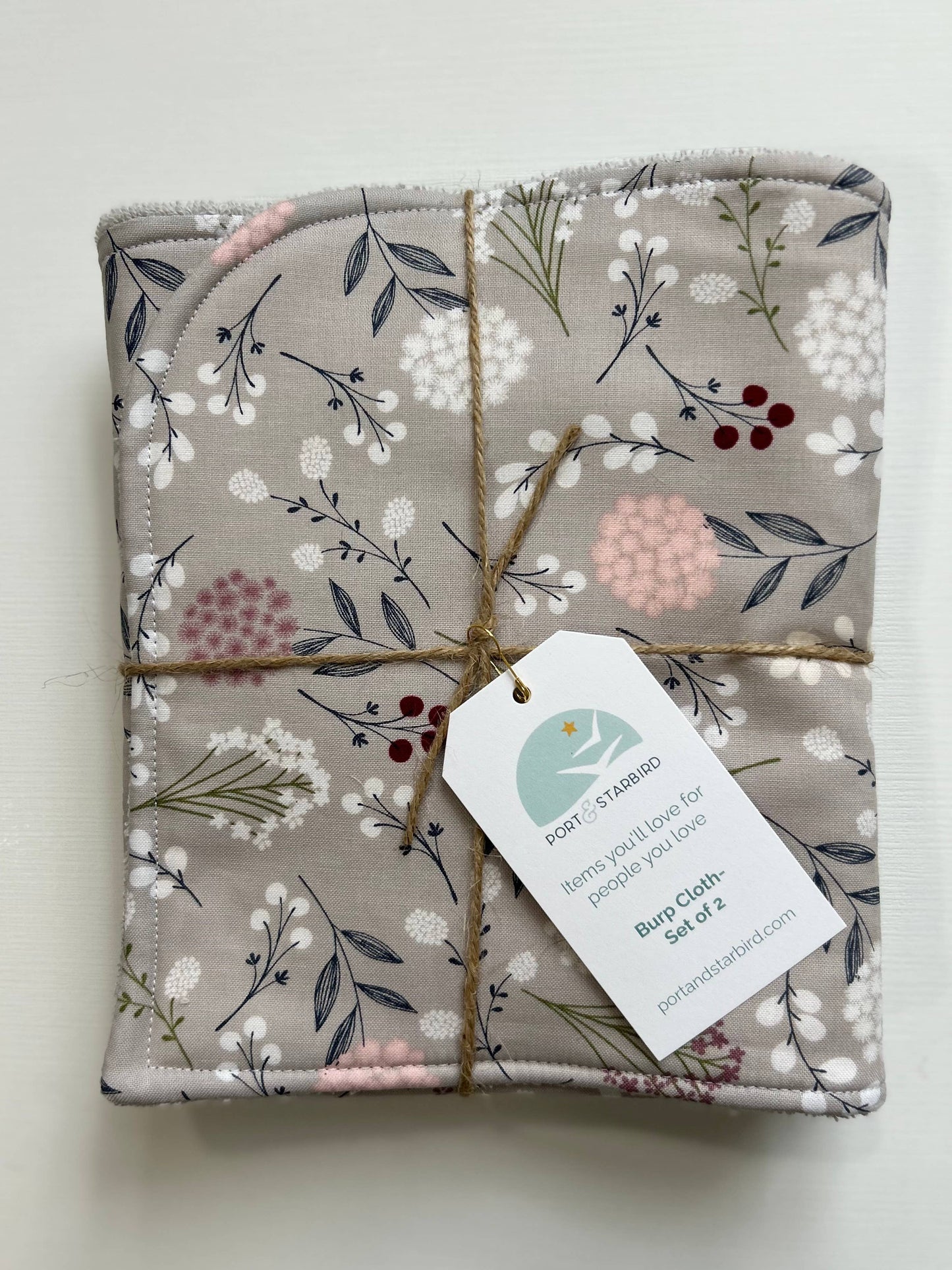 Burp Cloth Set | Wildflowers