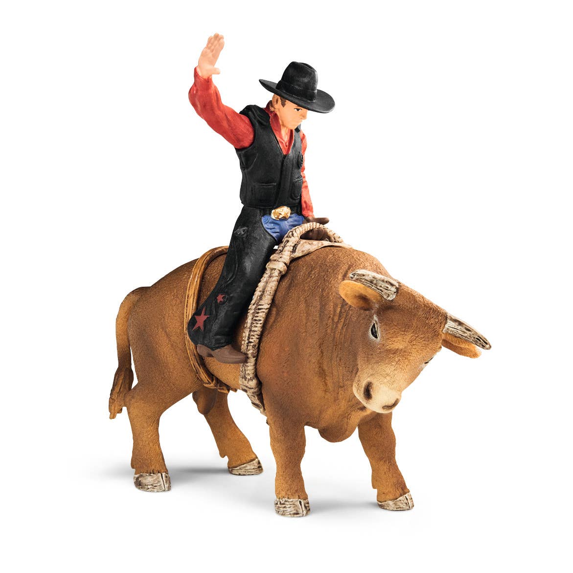 Cowboy With Bull Farm Playset