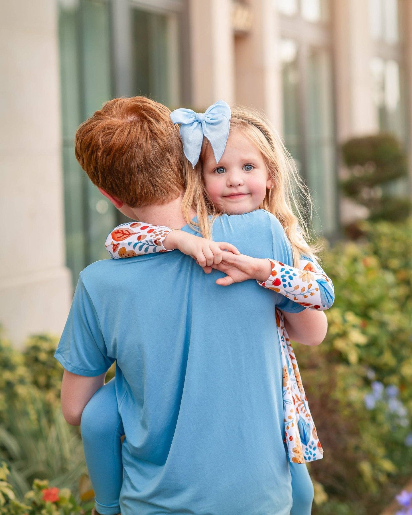 Boys Henley Tee: Blue