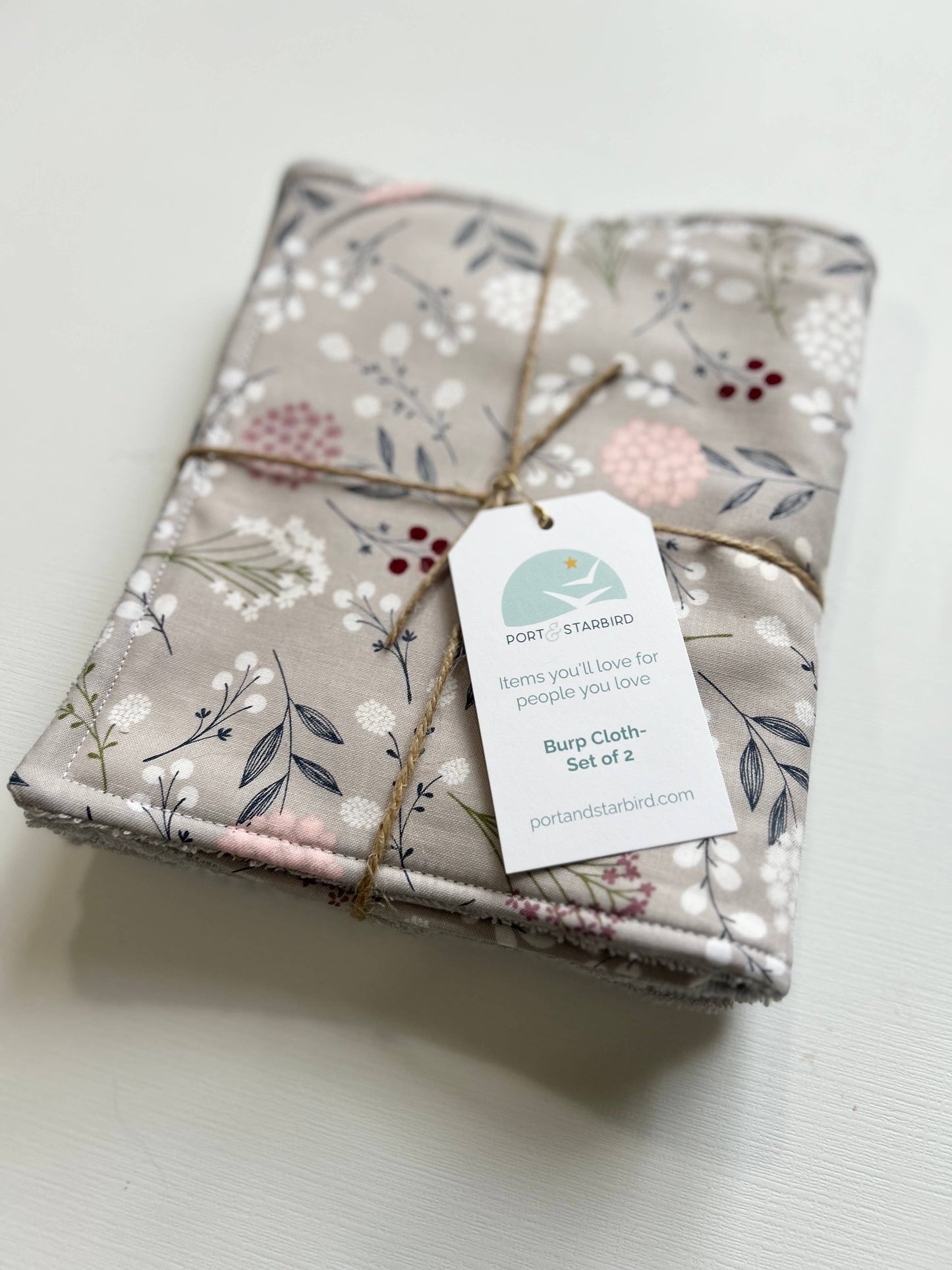 Burp Cloth Set | Wildflowers