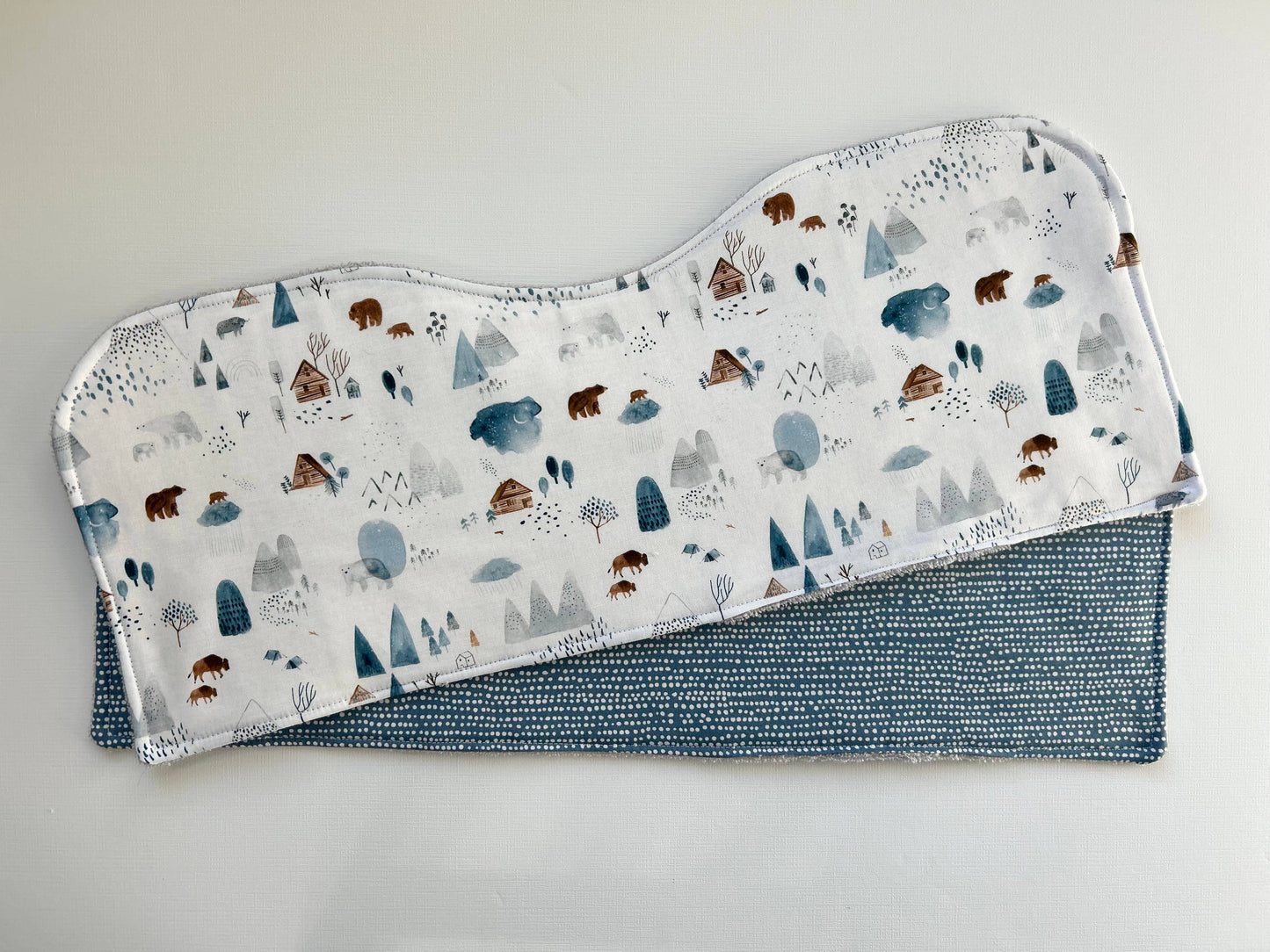 Burp Cloth Set | Winter Forest