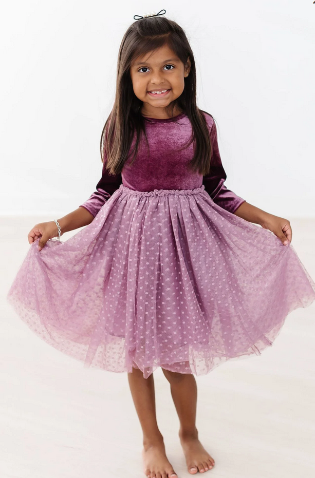 Amethyst Velvet Dress
