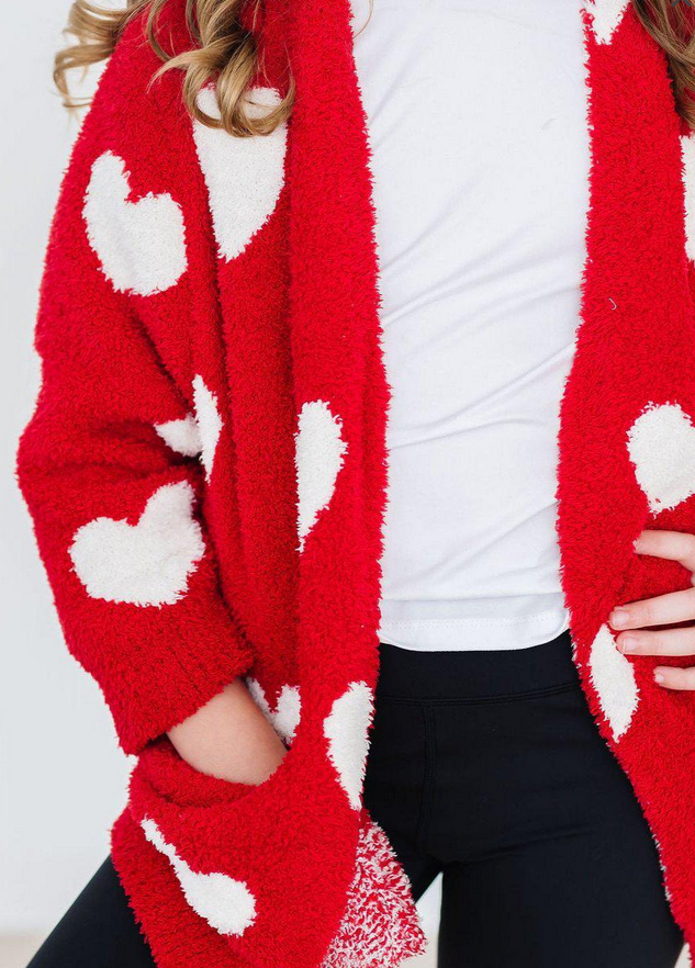 Red Heart Cozy Cardigan
