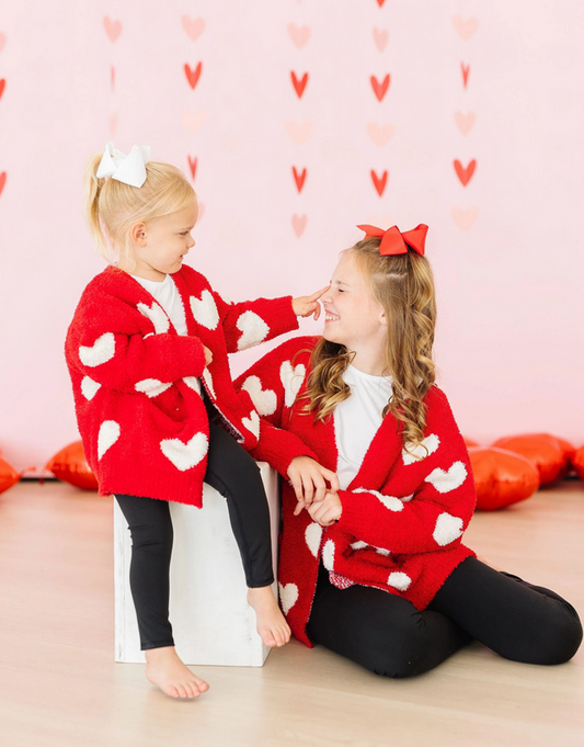 Red Heart Cozy Cardigan