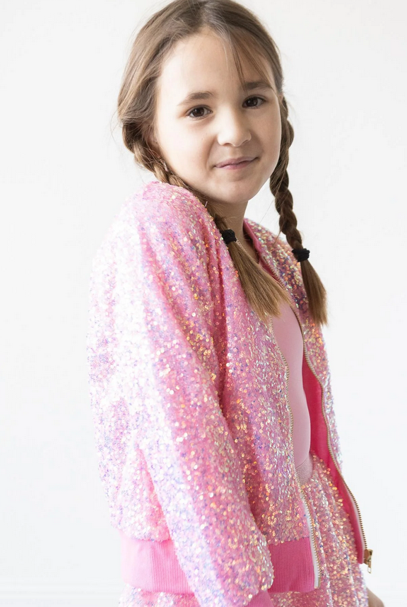 Bubblegum Pink Sequin Jacket