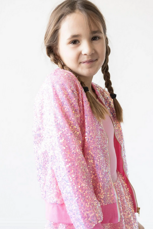 Bubblegum Pink Sequin Jacket