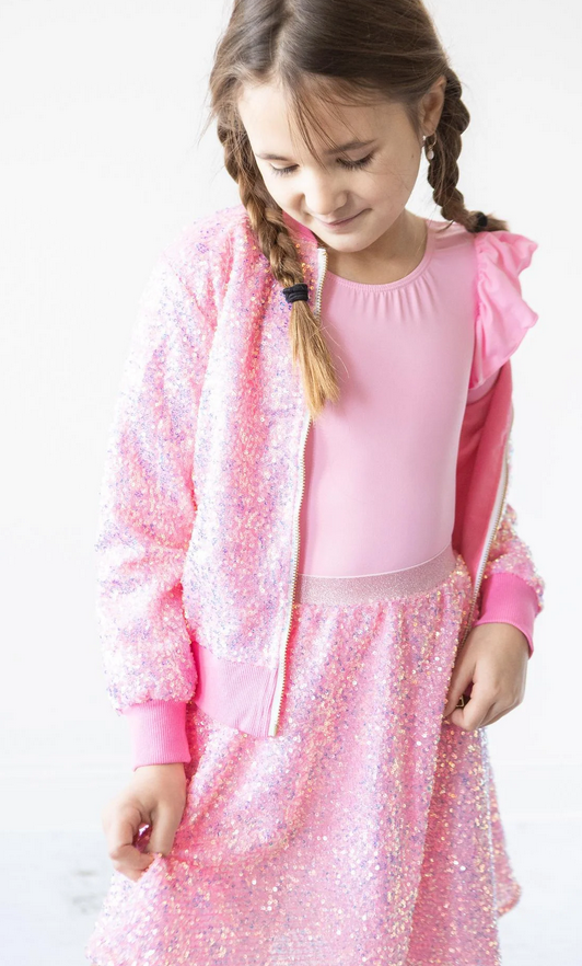 Bubblegum Pink Sequin Jacket