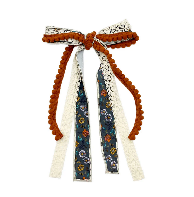 Flutter Floral Lace Ribbon Bow