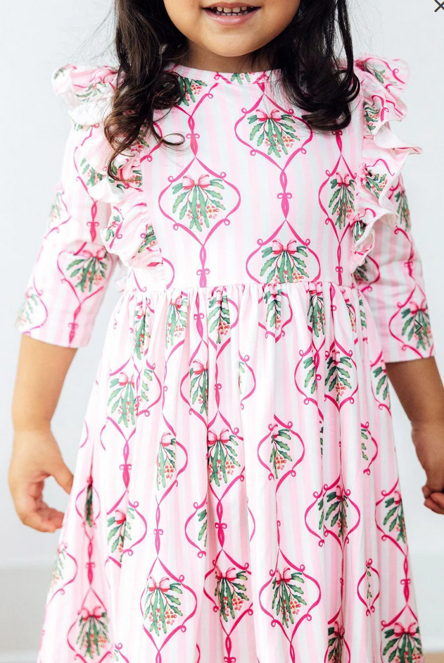 Merry Mistletoe Twirl Dress