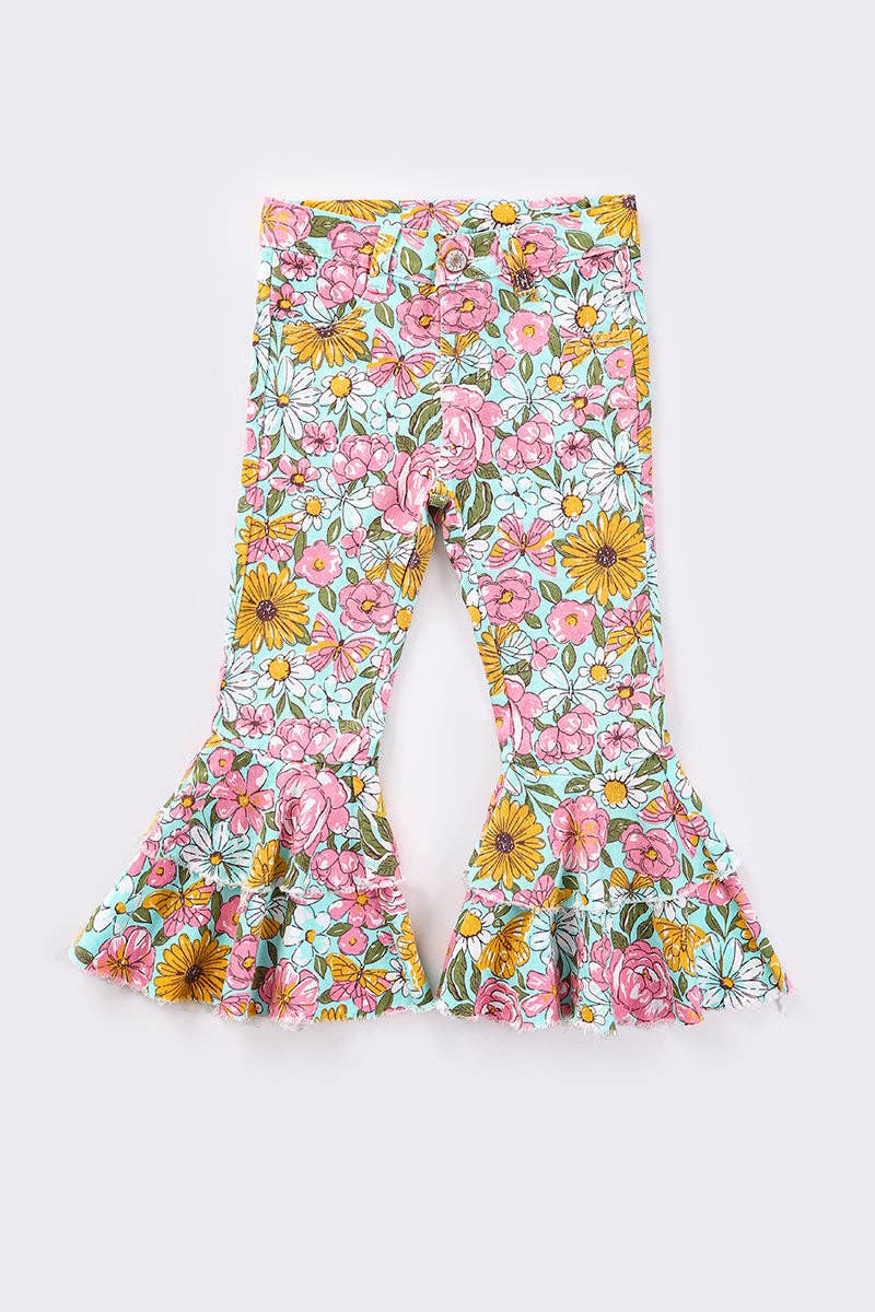 Flower Denim Bells