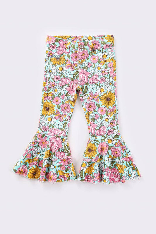 Flower Denim Bells