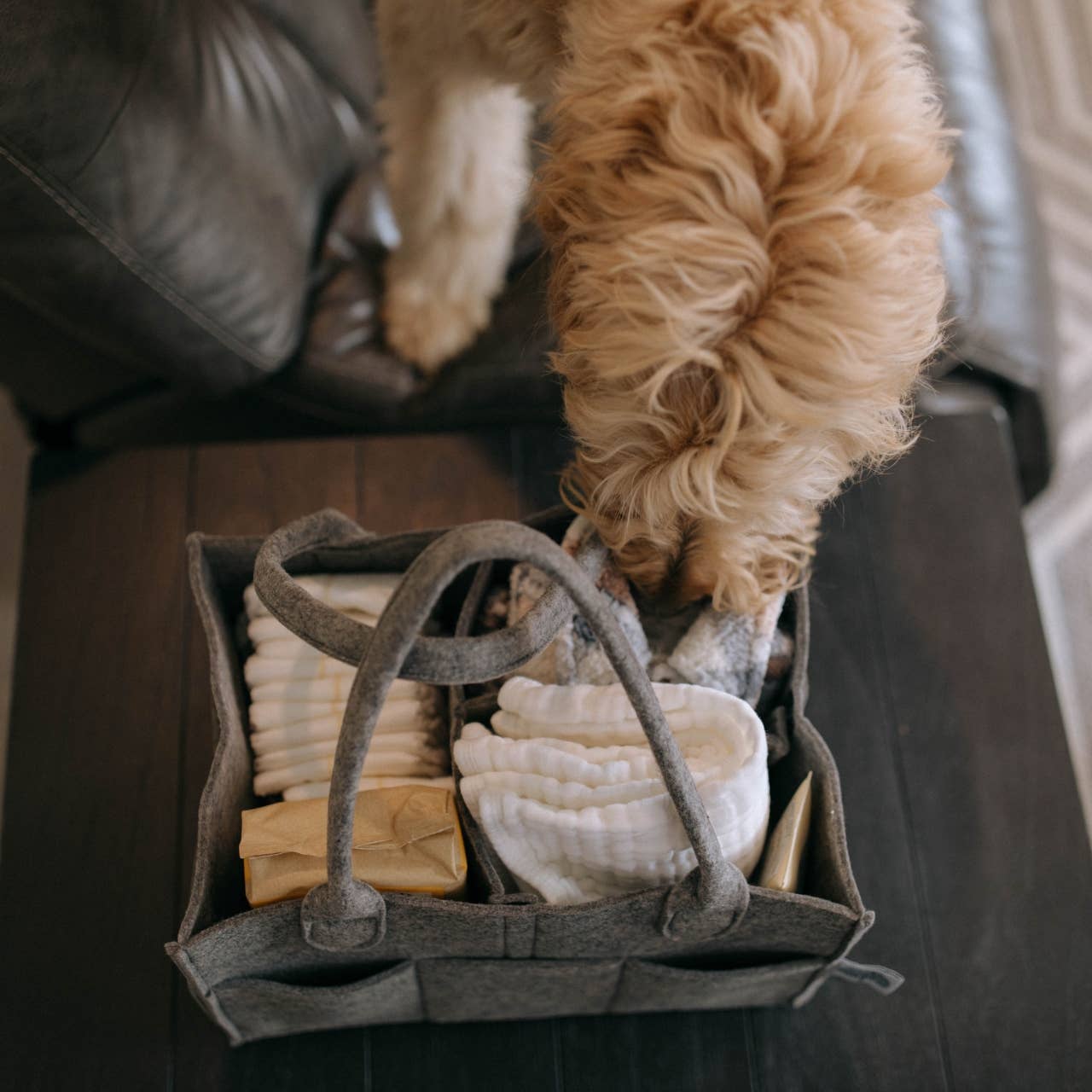 Diaper Caddy | Peppercorn