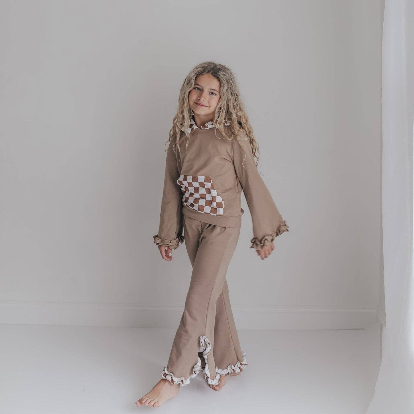 Checkered Pocket Lounge Set