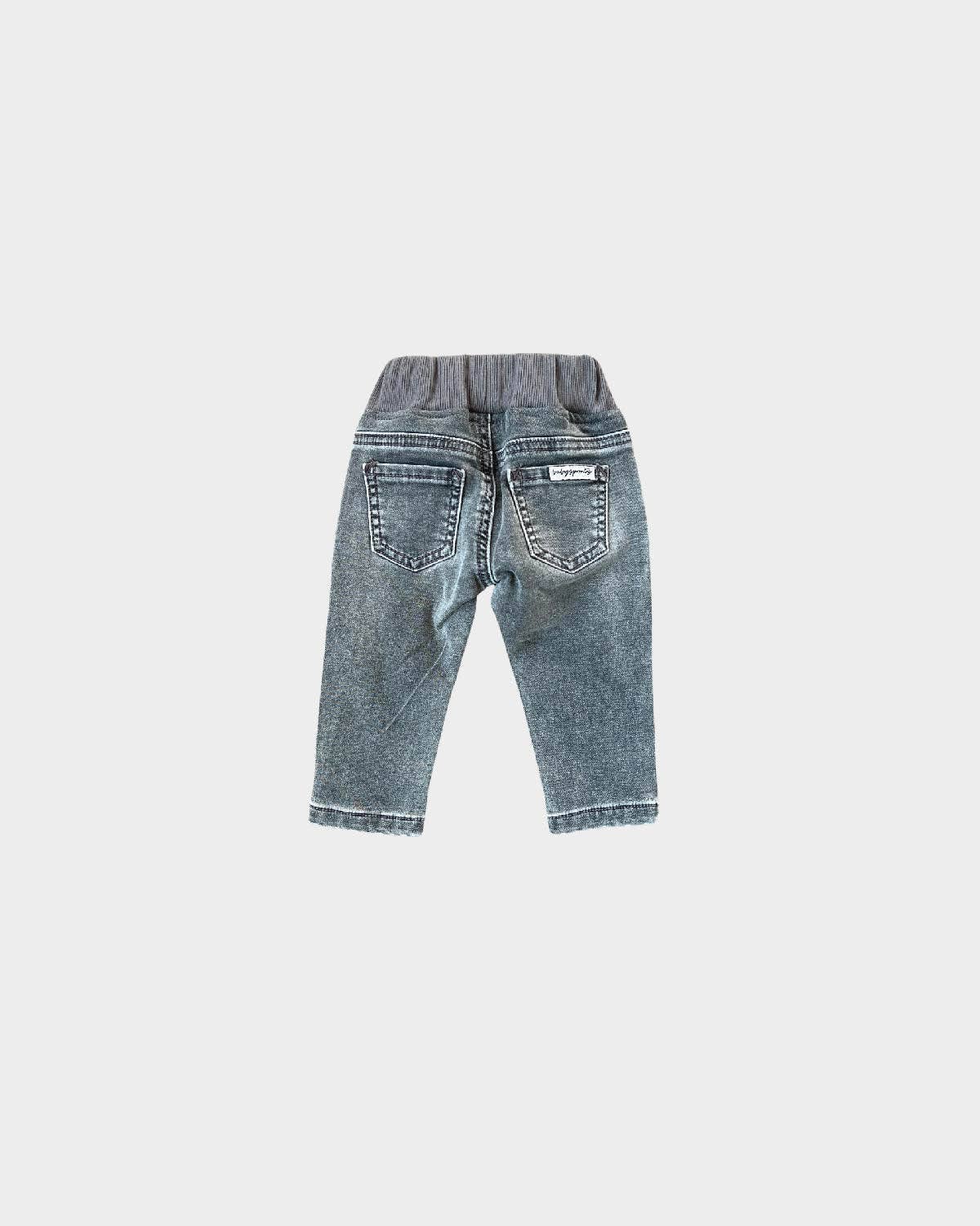 Gray Wash Denim Jeans