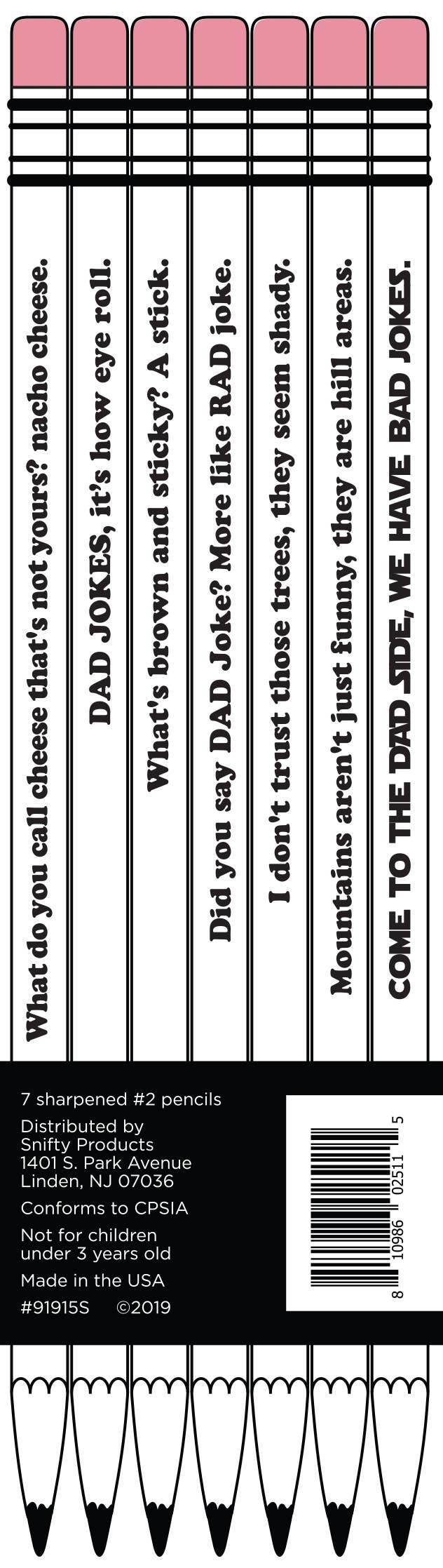 Dad Jokes Pencil Set