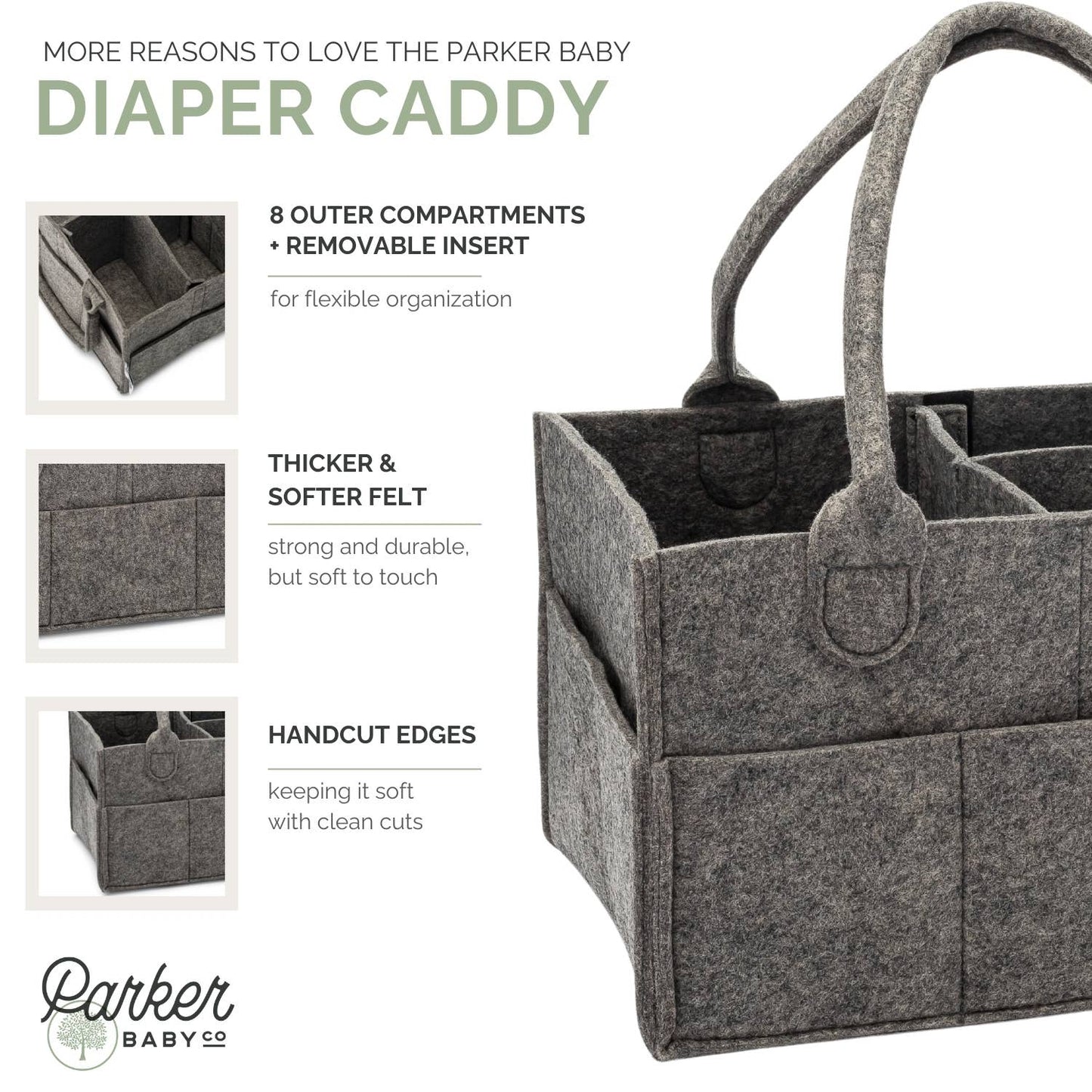 Diaper Caddy | Peppercorn