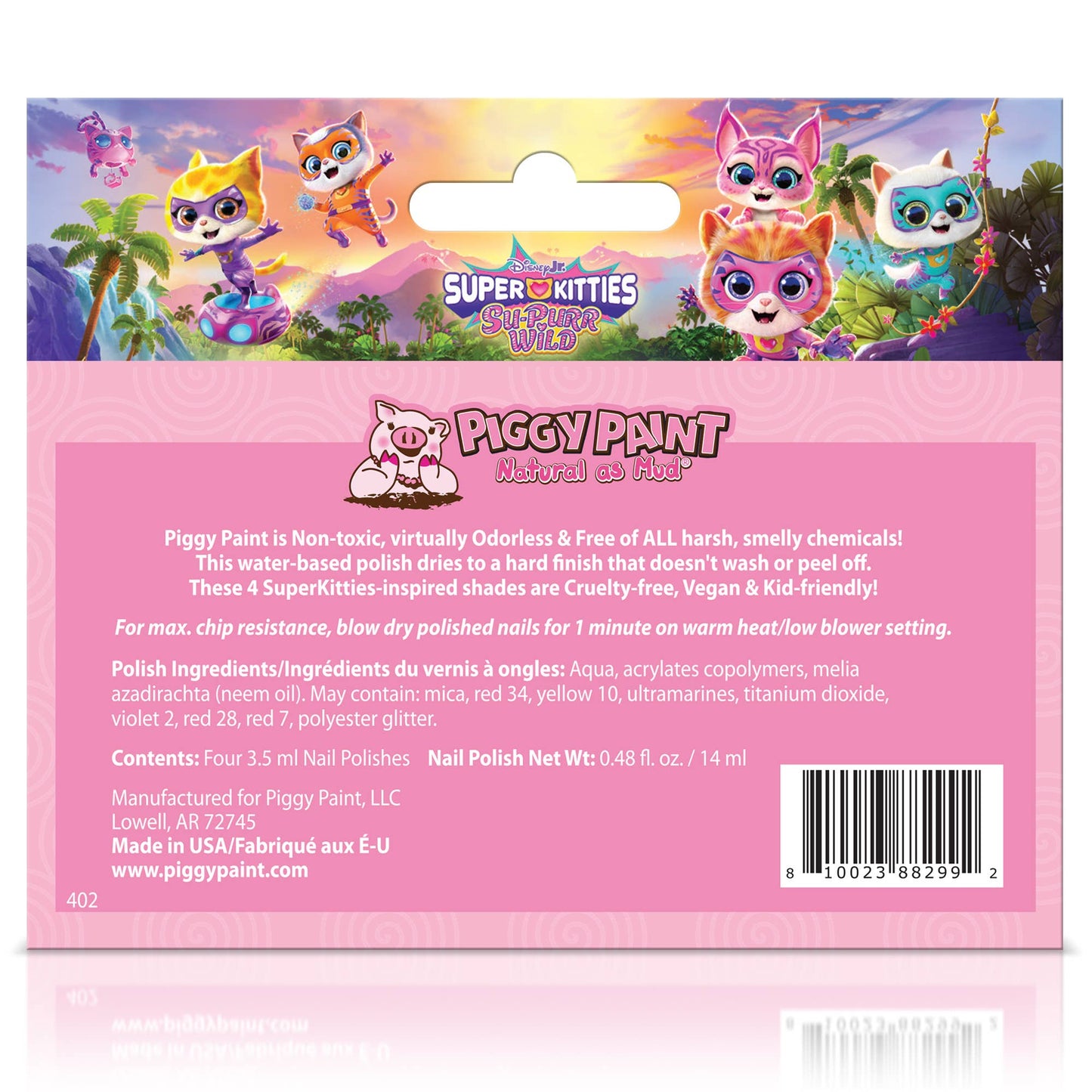 SuperKitties 4-Polish Box Set | Non-toxic Nail Polish