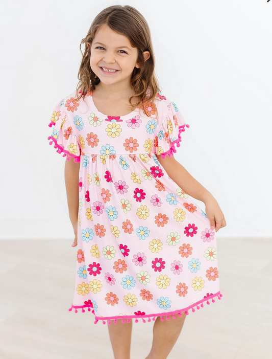 Cool Vibes Pom Pom Dress