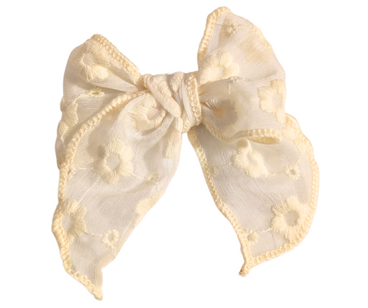 Yellow Lace Bow