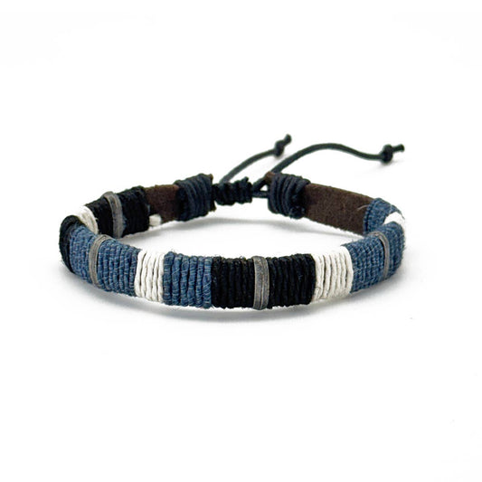 Mens Leather Bracelet | Nordic Steel