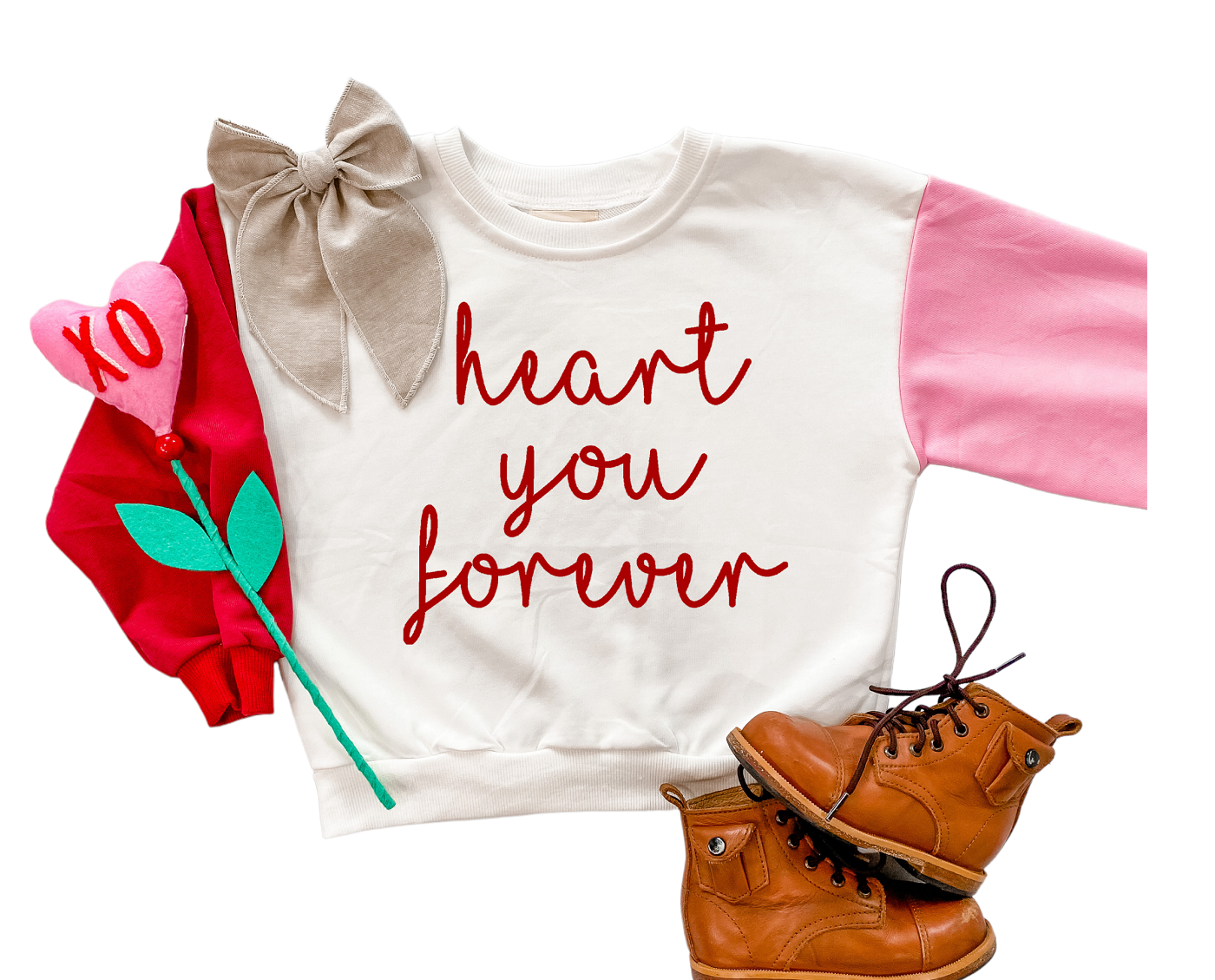 Heart You Forever Colorblock Sweater