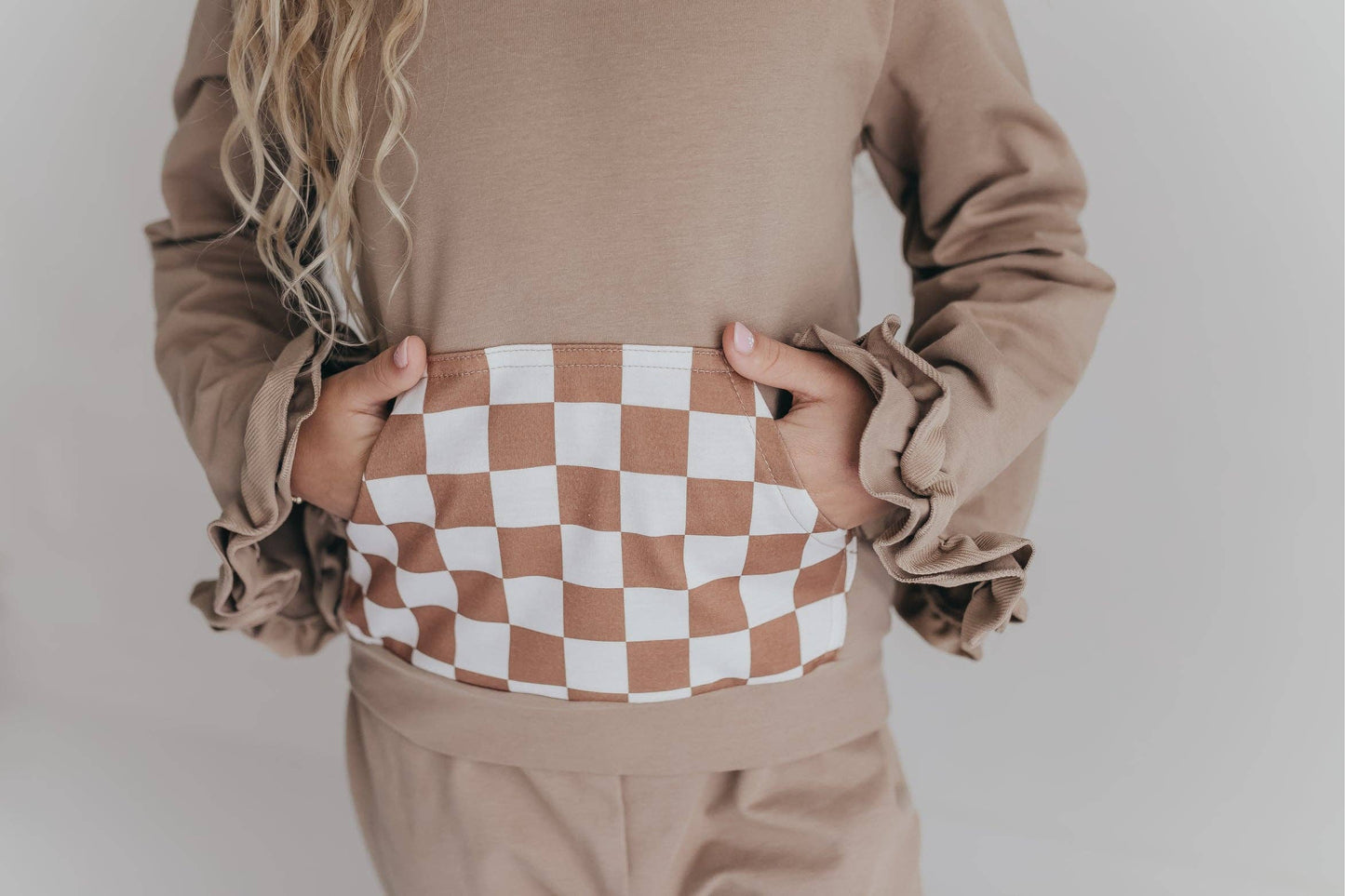Checkered Pocket Lounge Set