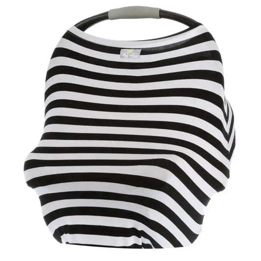 Mom Boss™ 4-in-1 Multi-Use Car Seat + Nursing Cover | Black Stripes