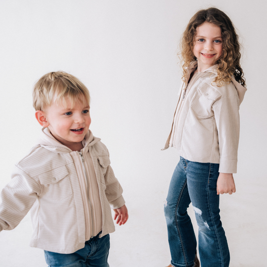 Khaki Hooded Jacket | Child