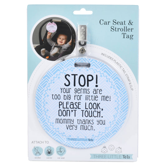 No Touching and Stroller Tag | Blue Mommy