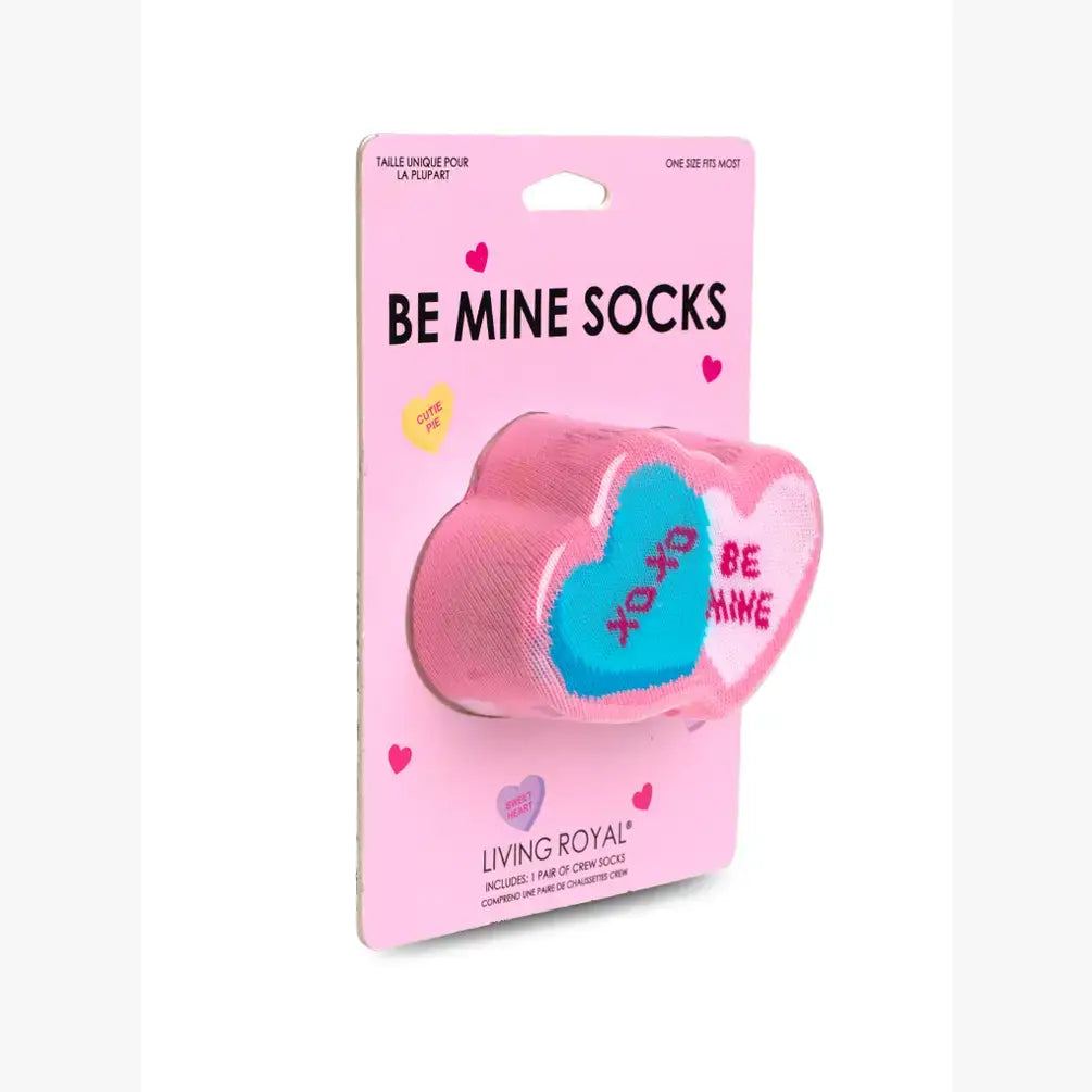 3D Packaged Crew Socks | Be Mine