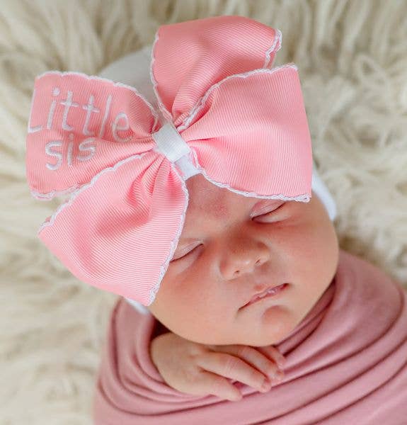 Pink Little Sis Bow Hat