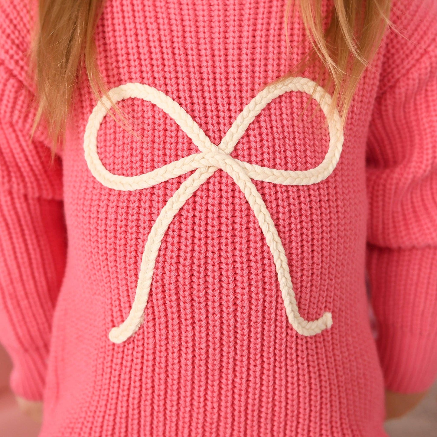 Pink Bow Sweater