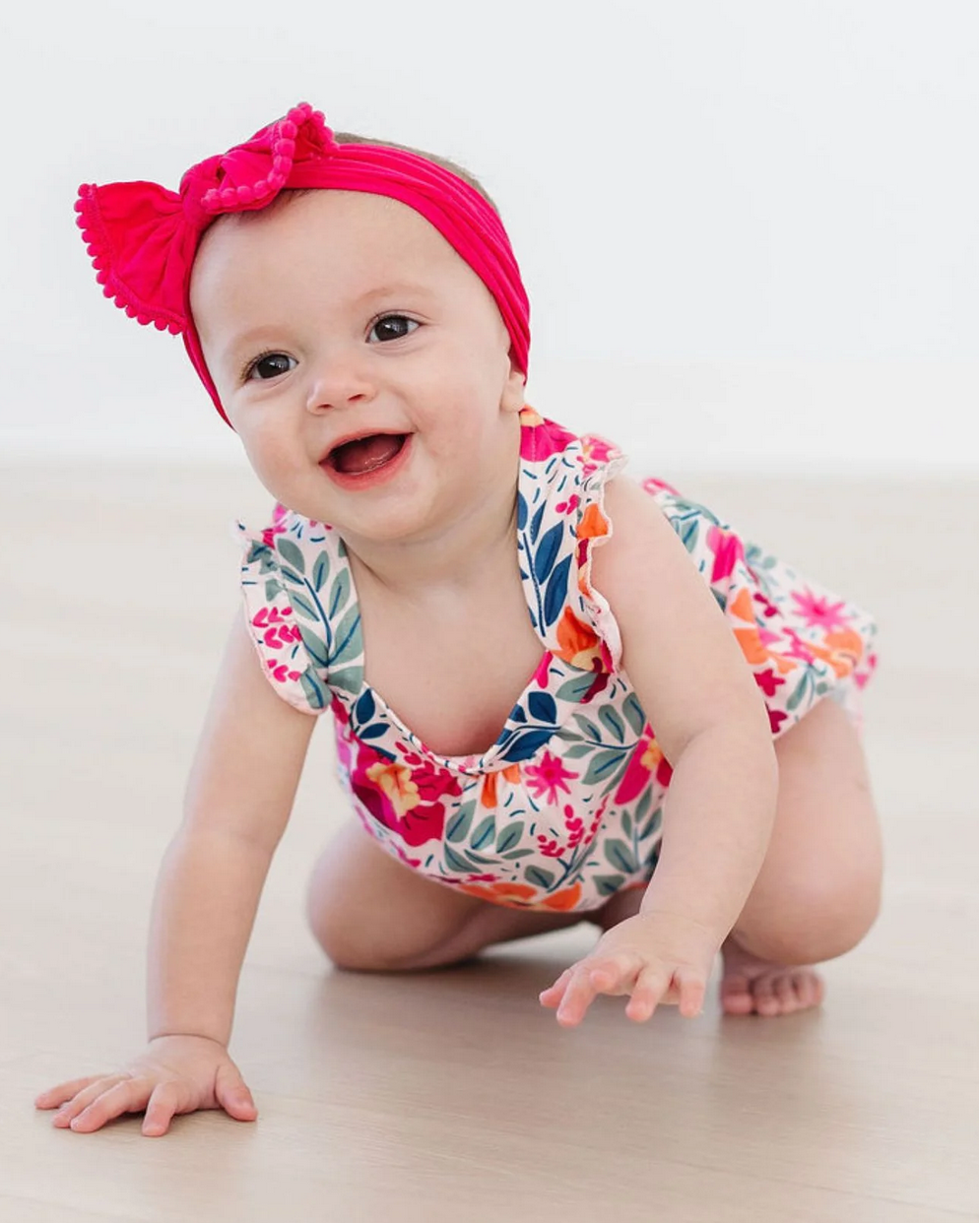 Garden Party Ruffle Cross Back Romper