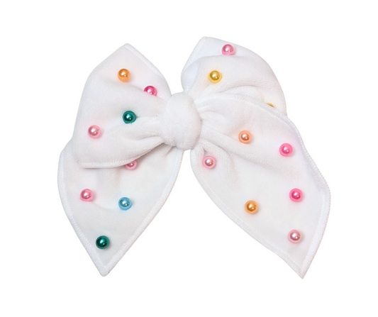 Velvet Pearl Bow